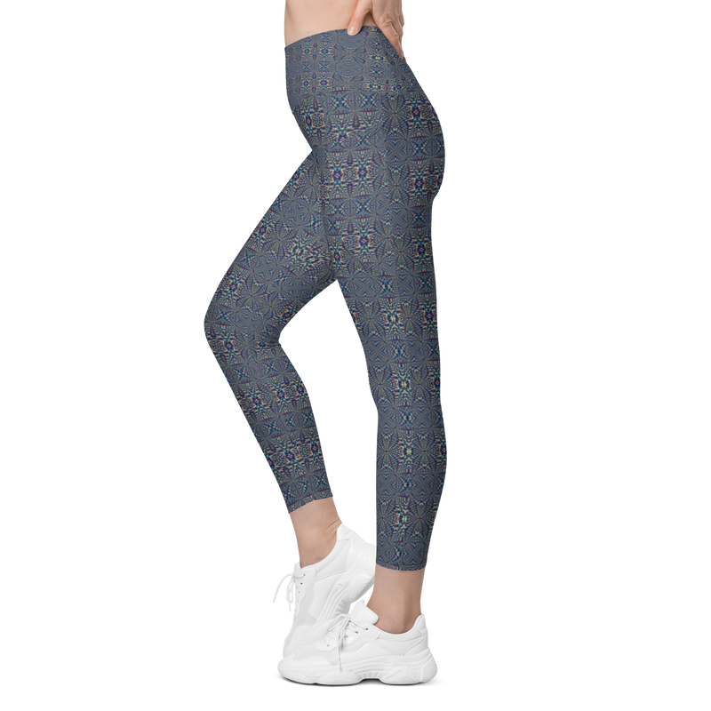 Product name: Recursia Fabrique Unknown I Leggings With Pockets. Keywords: Athlesisure Wear, Clothing, Print: Fabrique Unknown, Leggings with Pockets, Women's Clothing