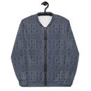Product name: Recursia Fabrique Unknown I Men's Bomber Jacket In Blue. Keywords: Clothing, Print: Fabrique Unknown, Men's Bomber Jacket, Men's Clothing, Men's Tops