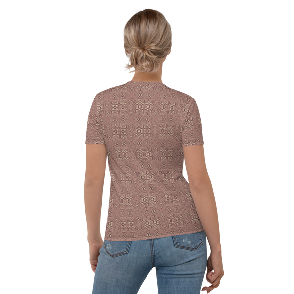Product name: Recursia Fabrique Unknown I Women's Crew Neck T-Shirt In Pink. Keywords: Clothing, Print: Fabrique Unknown, Women's Clothing, Women's Crew Neck T-Shirt