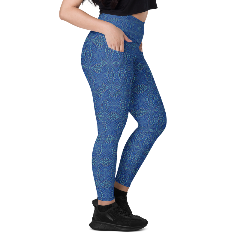 Product name: Recursia Fabrique Unknown Leggings With Pockets. Keywords: Athlesisure Wear, Clothing, Print: Fabrique Unknown, Leggings with Pockets, Women's Clothing