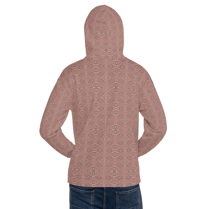 Product name: Recursia Fabrique Unknown I Men's Hoodie In Pink. Keywords: Athlesisure Wear, Clothing, Print: Fabrique Unknown, Men's Athlesisure, Men's Clothing, Men's Hoodie, Men's Tops
