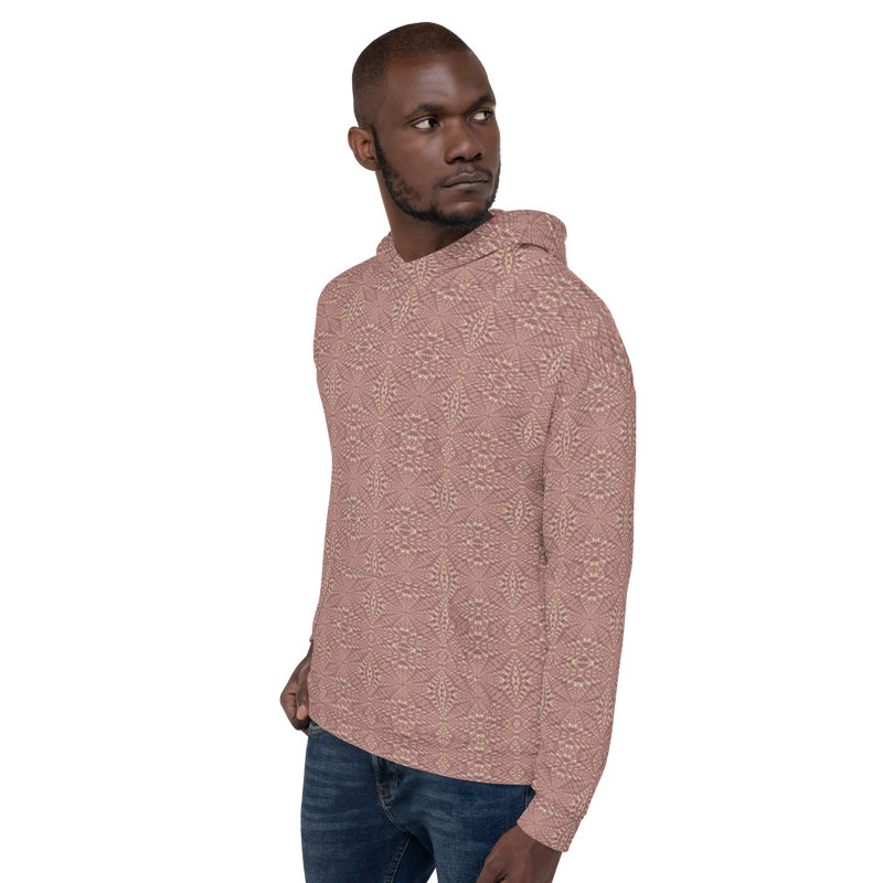 Product name: Recursia Fabrique Unknown I Men's Hoodie In Pink. Keywords: Athlesisure Wear, Clothing, Print: Fabrique Unknown, Men's Athlesisure, Men's Clothing, Men's Hoodie, Men's Tops