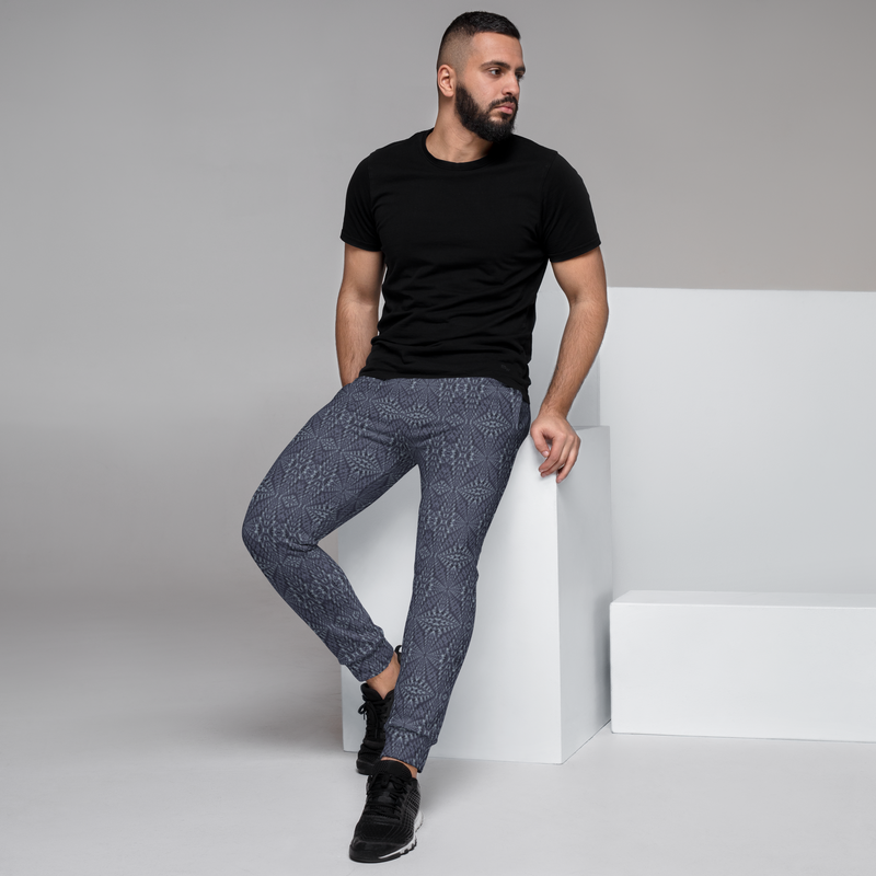 Product name: Recursia Fabrique Unknown II Men's Joggers In Blue. Keywords: Athlesisure Wear, Clothing, Print: Fabrique Unknown, Men's Athlesisure, Men's Bottoms, Men's Clothing, Men's Joggers