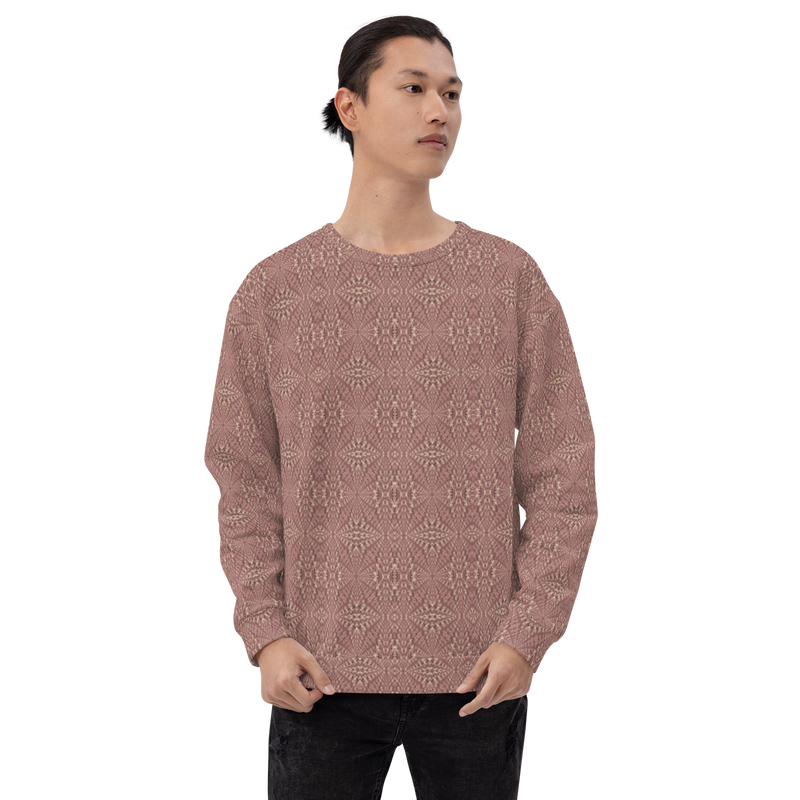 Product name: Recursia Fabrique Unknown II Men's Sweatshirt In Pink. Keywords: Athlesisure Wear, Clothing, Print: Fabrique Unknown, Men's Athlesisure, Men's Clothing, Men's Sweatshirt, Men's Tops