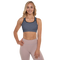 Product name: Recursia Fabrique Unknown II Padded Sports Bra In Blue. Keywords: Athlesisure Wear, Clothing, Print: Fabrique Unknown, Padded Sports Bra, Women's Clothing