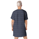 Product name: Recursia Fabrique Unknown T-Shirt Dress In Blue. Keywords: Clothing, Print: Fabrique Unknown, T-Shirt Dress, Women's Clothing