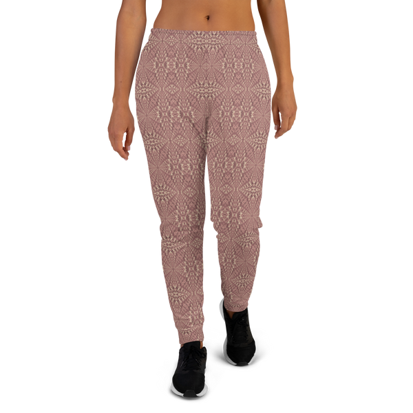 Product name: Recursia Fabrique Unknown III Women's Joggers In Pink. Keywords: Athlesisure Wear, Clothing, Print: Fabrique Unknown, Women's Bottoms, Women's Joggers