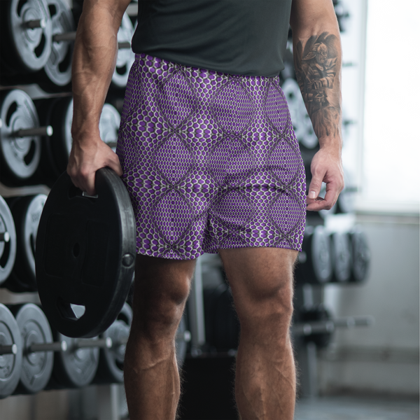 Product name: Recursia Illusions Game Men's Athletic Shorts. Keywords: Athlesisure Wear, Clothing, Men's Athlesisure, Men's Athletic Shorts, Men's Clothing, Print: llusions Game