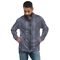 Product name: Recursia Illusions Game Men's Bomber Jacket In Blue. Keywords: Clothing, Men's Bomber Jacket, Men's Clothing, Men's Tops, Print: llusions Game