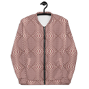 Product name: Recursia Illusions Game Men's Bomber Jacket In Pink. Keywords: Clothing, Men's Bomber Jacket, Men's Clothing, Men's Tops, Print: llusions Game