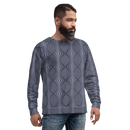 Product name: Recursia Illusions Game Men's Sweatshirt In Blue. Keywords: Athlesisure Wear, Clothing, Men's Athlesisure, Men's Clothing, Men's Sweatshirt, Men's Tops, Print: llusions Game