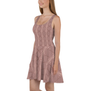 Product name: Recursia Illusions Game Skater Dress In Pink. Keywords: Clothing, Skater Dress, Women's Clothing, Print: llusions Game