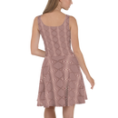 Product name: Recursia Illusions Game Skater Dress In Pink. Keywords: Clothing, Skater Dress, Women's Clothing, Print: llusions Game