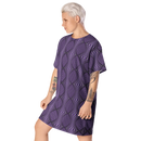 Product name: Recursia Illusions Game T-Shirt Dress. Keywords: Clothing, T-Shirt Dress, Women's Clothing, Print: llusions Game
