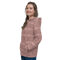 Product name: Recursia Illusions Game Women's Hoodie In Pink. Keywords: Athlesisure Wear, Clothing, Women's Hoodie, Women's Tops, Print: llusions Game