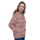 Product name: Recursia Illusions Game Women's Hoodie In Pink. Keywords: Athlesisure Wear, Clothing, Women's Hoodie, Women's Tops, Print: llusions Game