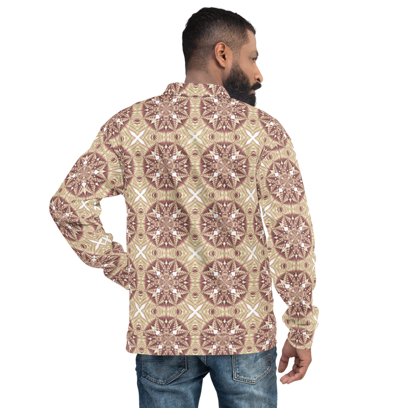 Product name: Recursia Indranet Men's Bomber Jacket In Pink. Keywords: Clothing, Print: Indranet, Men's Bomber Jacket, Men's Clothing, Men's Tops