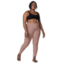 Product name: Recursia Indranet Leggings With Pockets In Pink. Keywords: Athlesisure Wear, Clothing, Print: Indranet, Leggings with Pockets, Women's Clothing