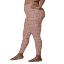 Product name: Recursia Indranet Leggings With Pockets In Pink. Keywords: Athlesisure Wear, Clothing, Print: Indranet, Leggings with Pockets, Women's Clothing