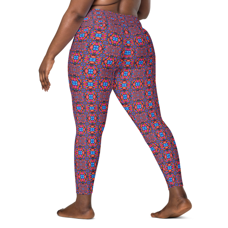 Product name: Recursia Indranet Leggings With Pockets. Keywords: Athlesisure Wear, Clothing, Print: Indranet, Leggings with Pockets, Women's Clothing