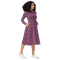 Product name: Recursia Indranet Long Sleeve Midi Dress. Keywords: Clothing, Print: Indranet, Long Sleeve Midi Dress, Women's Clothing