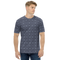 Product name: Recursia Indranet Men's Crew Neck T-Shirt In Blue. Keywords: Clothing, Print: Indranet, Men's Clothing, Men's Crew Neck T-Shirt, Men's Tops