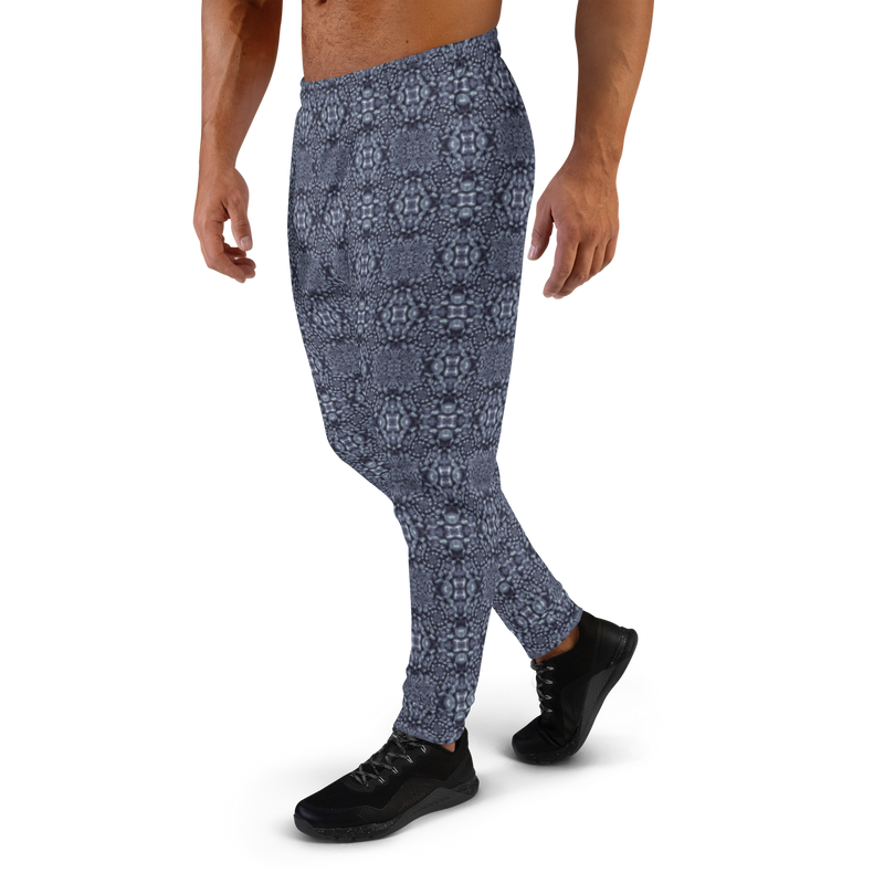 Product name: Recursia Indranet Men's Joggers In Blue. Keywords: Athlesisure Wear, Clothing, Print: Indranet, Men's Athlesisure, Men's Bottoms, Men's Clothing, Men's Joggers