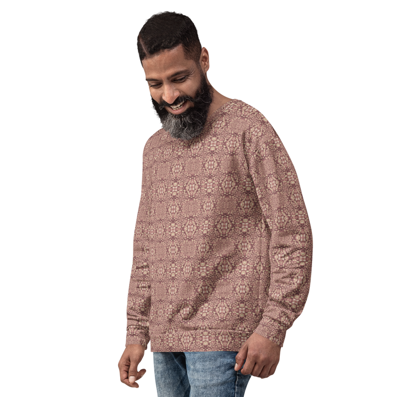 Product name: Recursia Indranet Men's Sweatshirt In Pink. Keywords: Athlesisure Wear, Clothing, Print: Indranet, Men's Athlesisure, Men's Clothing, Men's Sweatshirt, Men's Tops
