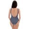 Product name: Recursia Indranet One Piece Swimsuit In Blue. Keywords: Clothing, Print: Indranet, One Piece Swimsuit, Swimwear, Unisex Clothing