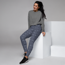 Product name: Recursia Indranet Women's Joggers In Blue. Keywords: Athlesisure Wear, Clothing, Print: Indranet, Women's Bottoms, Women's Joggers
