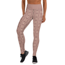 Product name: Recursia Indranet Yoga Leggings In Pink. Keywords: Athlesisure Wear, Clothing, Print: Indranet, Women's Clothing, Yoga Leggings