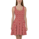 Product name: Recursia Lotus Light Skater Dress. Keywords: Clothing, Print: Lotus Light, Skater Dress, Women's Clothing