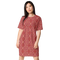 Product name: Recursia Lotus Light T-Shirt Dress. Keywords: Clothing, Print: Lotus Light, T-Shirt Dress, Women's Clothing