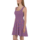 Product name: Recursia Mind Gem I Skater Dress. Keywords: Clothing, Print: Mind Gem, Skater Dress, Women's Clothing