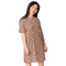 Product name: Recursia Mind Gem III T-Shirt Dress In Pink. Keywords: Clothing, Print: Mind Gem, T-Shirt Dress, Women's Clothing