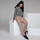 Product name: Recursia Mind Gem I Women's Joggers In Pink. Keywords: Athlesisure Wear, Clothing, Print: Mind Gem, Women's Bottoms, Women's Joggers