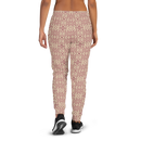 Product name: Recursia Mind Gem I Women's Joggers In Pink. Keywords: Athlesisure Wear, Clothing, Print: Mind Gem, Women's Bottoms, Women's Joggers