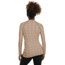 Product name: Recursia Mind Gem II Women's Rash Guard In Pink. Keywords: Print: Mind Gem, Women's Rash Guard