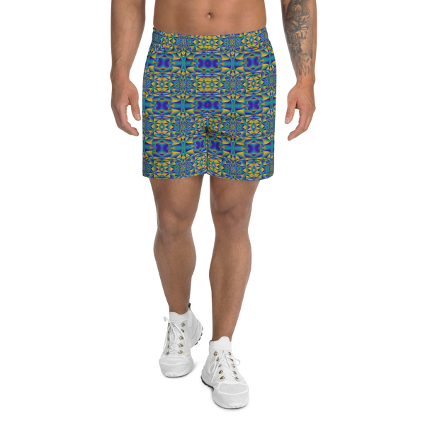 Product name: Recursia Mind Gem Men's Athletic Shorts. Keywords: Athlesisure Wear, Clothing, Men's Athlesisure, Men's Athletic Shorts, Men's Clothing, Print: Mind Gem