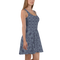 Product name: Recursia Mind Gem Skater Dress In Blue. Keywords: Clothing, Print: Mind Gem, Skater Dress, Women's Clothing