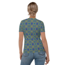 Product name: Recursia Mind Gem Women's Crew Neck T-Shirt. Keywords: Clothing, Print: Mind Gem, Women's Clothing, Women's Crew Neck T-Shirt