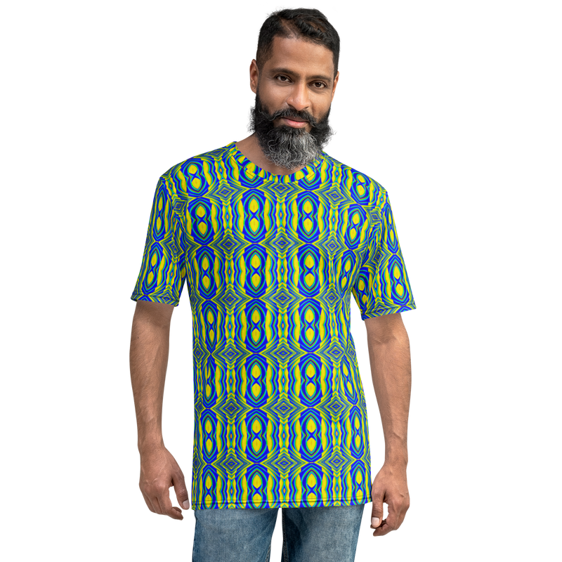 Product name: Recursia Mind Gem III Men's Crew Neck T-Shirt. Keywords: Clothing, Men's Clothing, Men's Crew Neck T-Shirt, Men's Tops, Print: Mind Gem