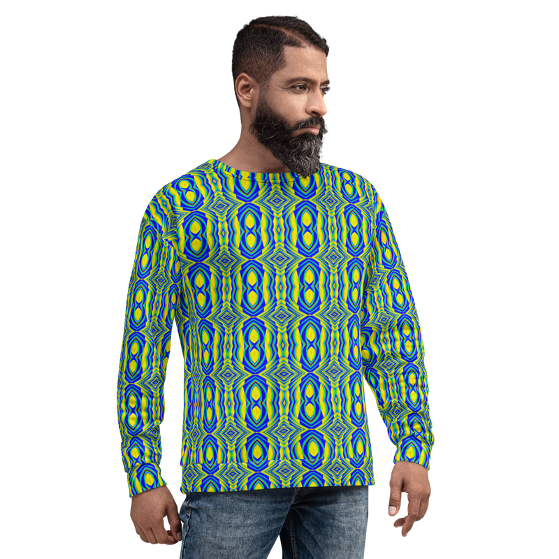 Product name: Recursia Mind Gem III Men's Sweatshirt. Keywords: Athlesisure Wear, Clothing, Men's Athlesisure, Men's Clothing, Men's Sweatshirt, Men's Tops, Print: Mind Gem