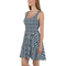 Product name: Recursia Mind Gem III Skater Dress In Blue. Keywords: Clothing, Print: Mind Gem, Skater Dress, Women's Clothing