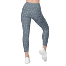 Product name: Recursia Mind Gem Leggings With Pockets In Blue. Keywords: Athlesisure Wear, Clothing, Leggings with Pockets, Print: Mind Gem, Women's Clothing