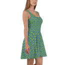 Product name: Recursia Mind Gem IV Skater Dress. Keywords: Clothing, Print: Mind Gem, Skater Dress, Women's Clothing