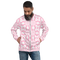 Product name: Recursia Modern MoirÃ© V Men's Bomber Jacket In Pink. Keywords: Clothing, Men's Bomber Jacket, Men's Clothing, Men's Tops, Print: Modern MoirÃ©