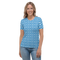 Product name: Recursia Modern MoirÃ© V Women's Crew Neck T-Shirt In Blue. Keywords: Clothing, Print: Modern MoirÃ©, Women's Clothing, Women's Crew Neck T-Shirt