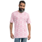 Product name: Recursia Modern MoirÃ© VI Men's Crew Neck T-Shirt In Pink. Keywords: Clothing, Men's Clothing, Men's Crew Neck T-Shirt, Men's Tops, Print: Modern MoirÃ©