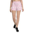 Product name: Recursia Modern MoirÃ© VI Women's Athletic Short Shorts In Pink. Keywords: Athlesisure Wear, Clothing, Men's Athletic Shorts, Print: Modern MoirÃ©